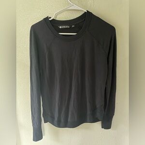 Athleta long sleeve black, super soft, stretchy crewneck sweatshirt, size XS